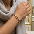 Gold Mariner Link & Paperclip Chain Bracelet
