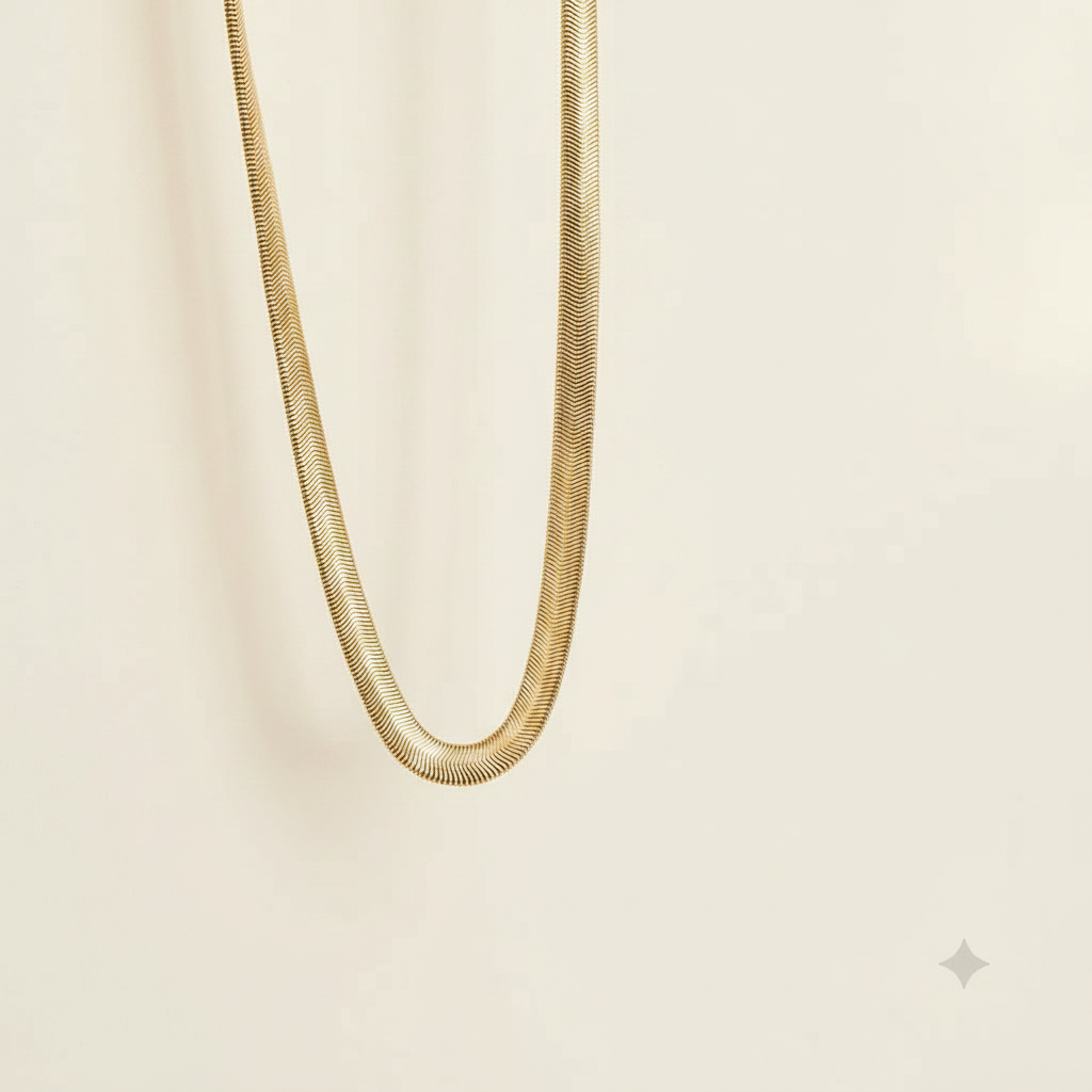 Herringbone Snake Chain Necklace