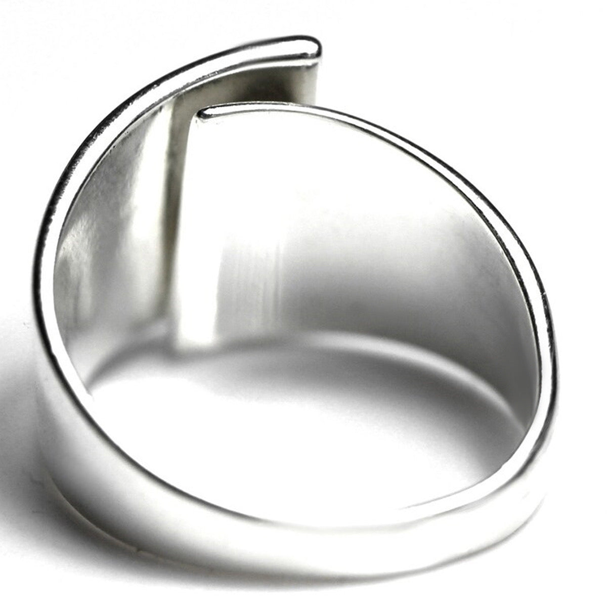 Robin bird enamel wide-band ring with size dimensions