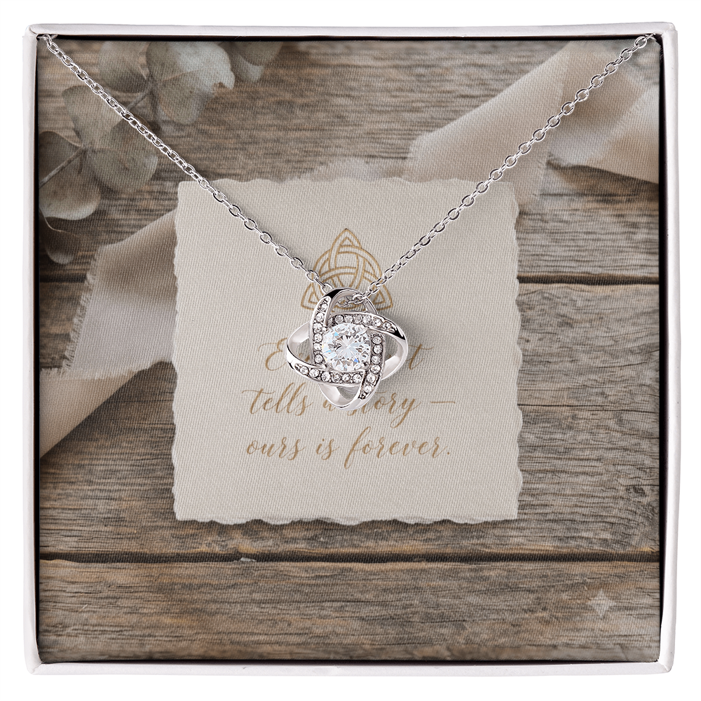 Love Knot Necklace, Anniversary Gift, Girlfriend Gift.