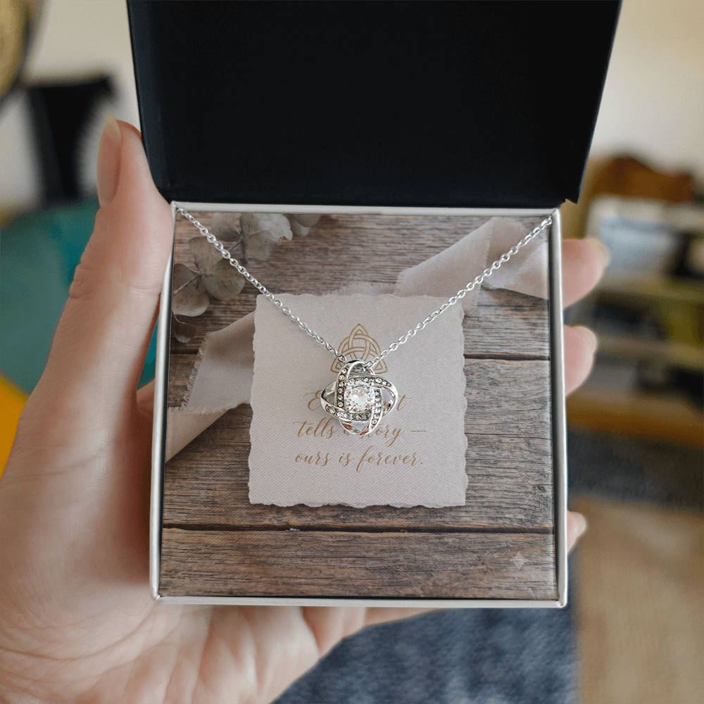 Love Knot Necklace, Anniversary Gift, Girlfriend Gift.