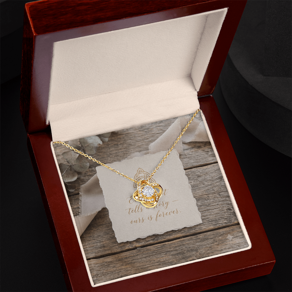 Love Knot Necklace, Anniversary Gift, Girlfriend Gift.