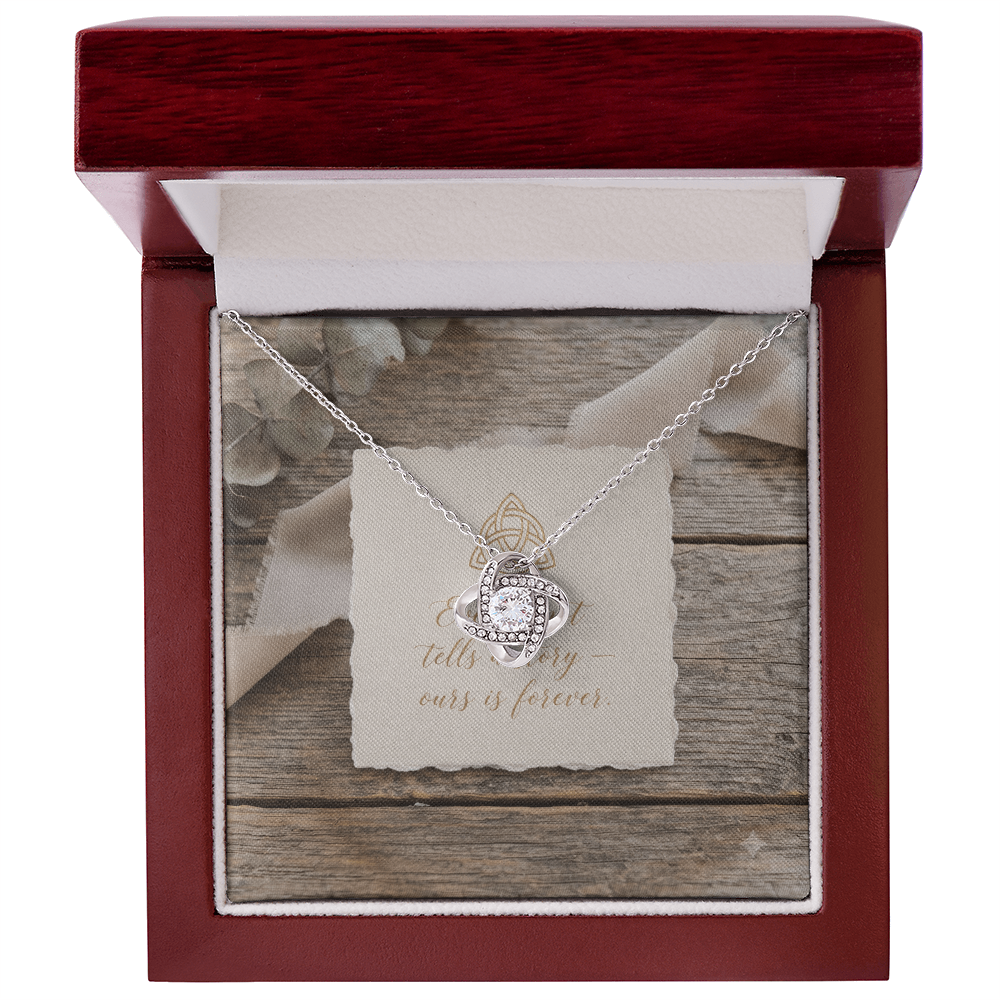 Love Knot Necklace, Anniversary Gift, Girlfriend Gift.
